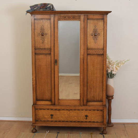 Vintage Oak Wardrobe