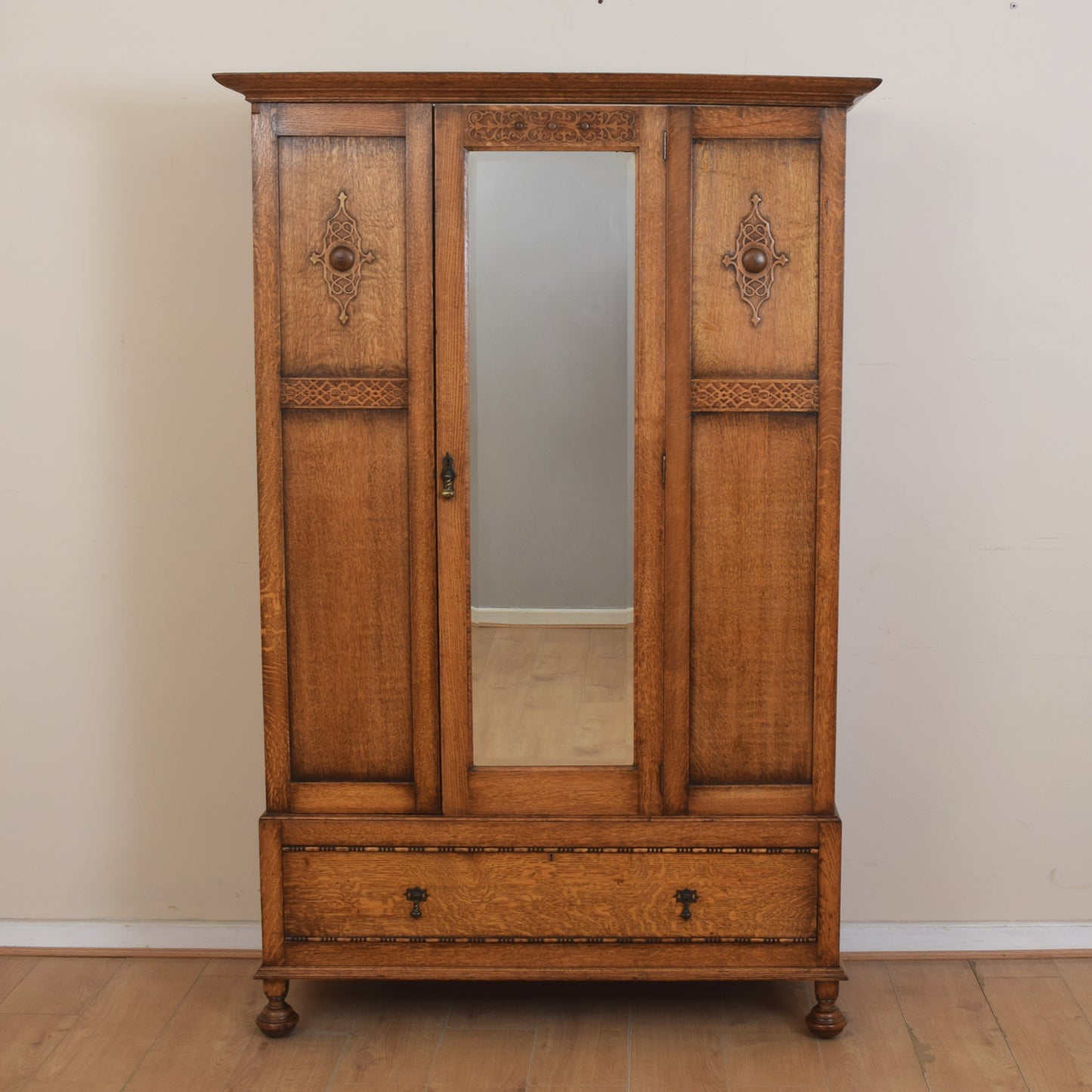 Vintage Oak Wardrobe