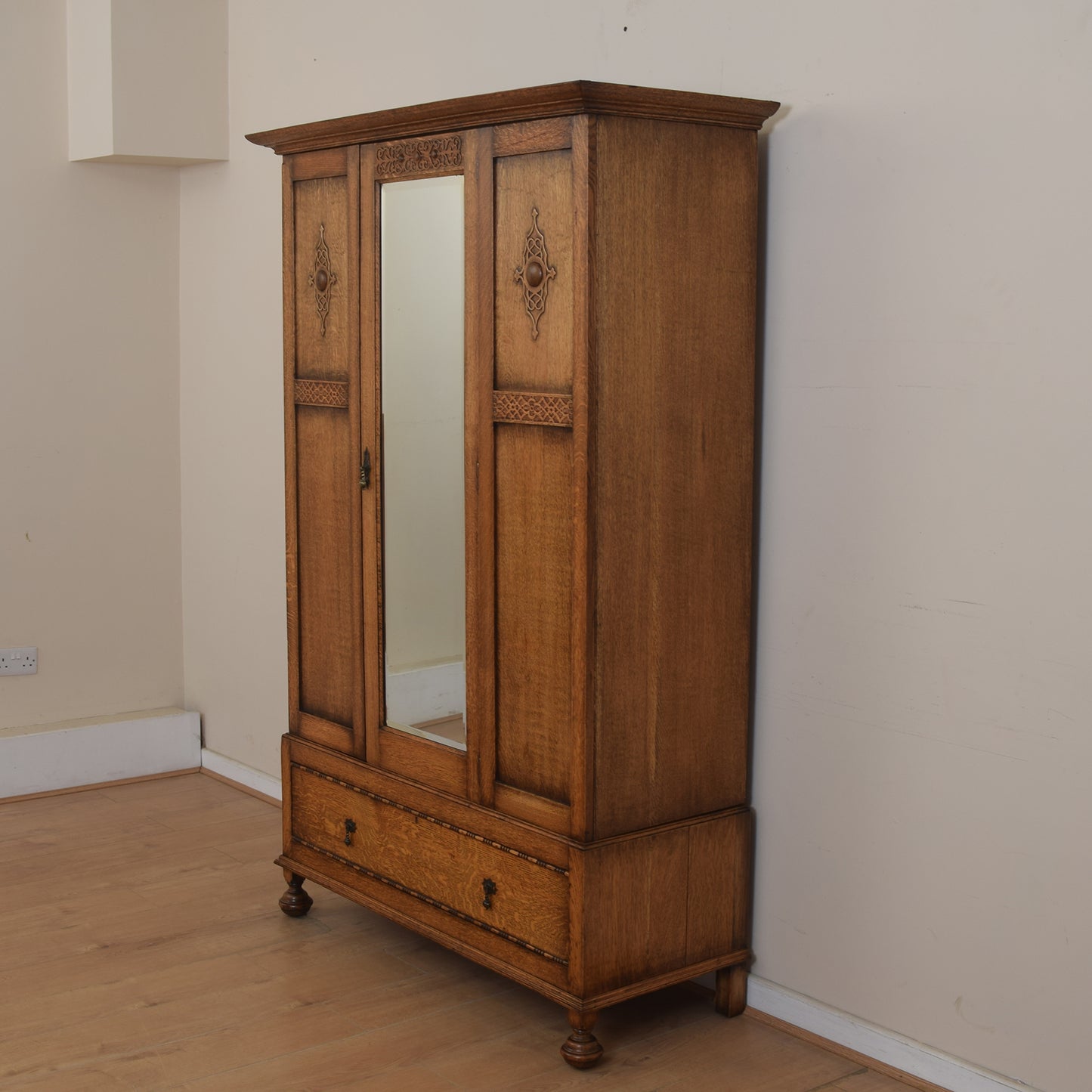 Vintage Oak Wardrobe