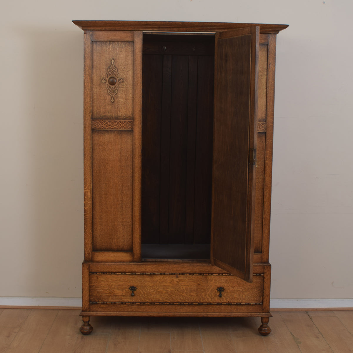 Vintage Oak Wardrobe