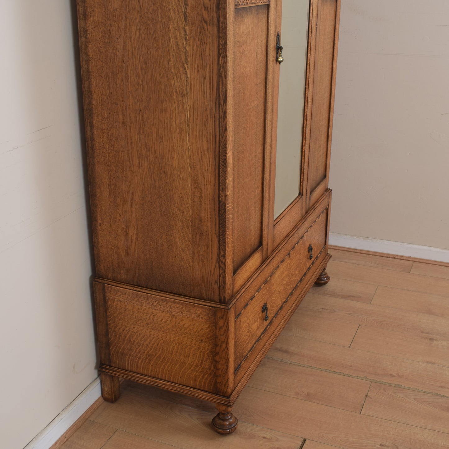 Vintage Oak Wardrobe