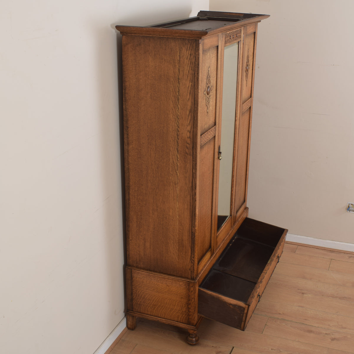 Vintage Oak Wardrobe