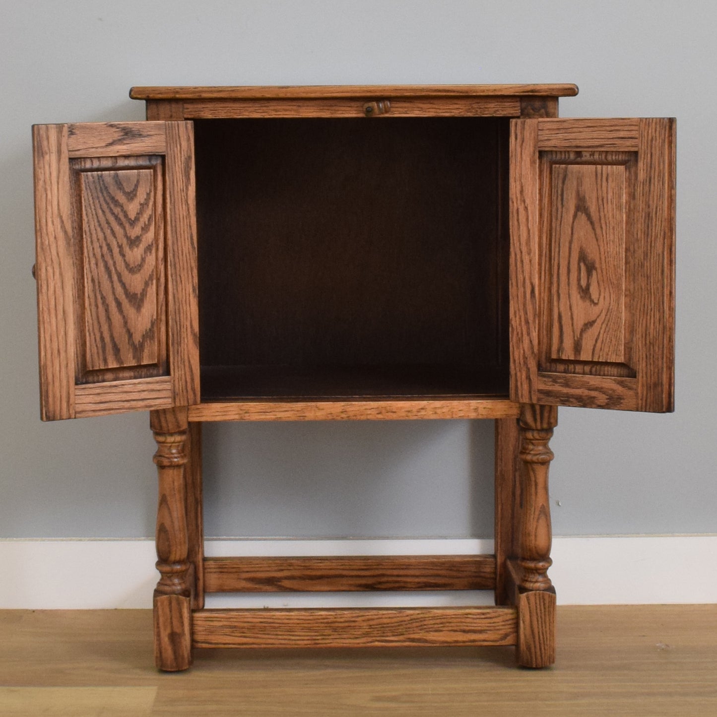 Carved Oak Pot Cupboard