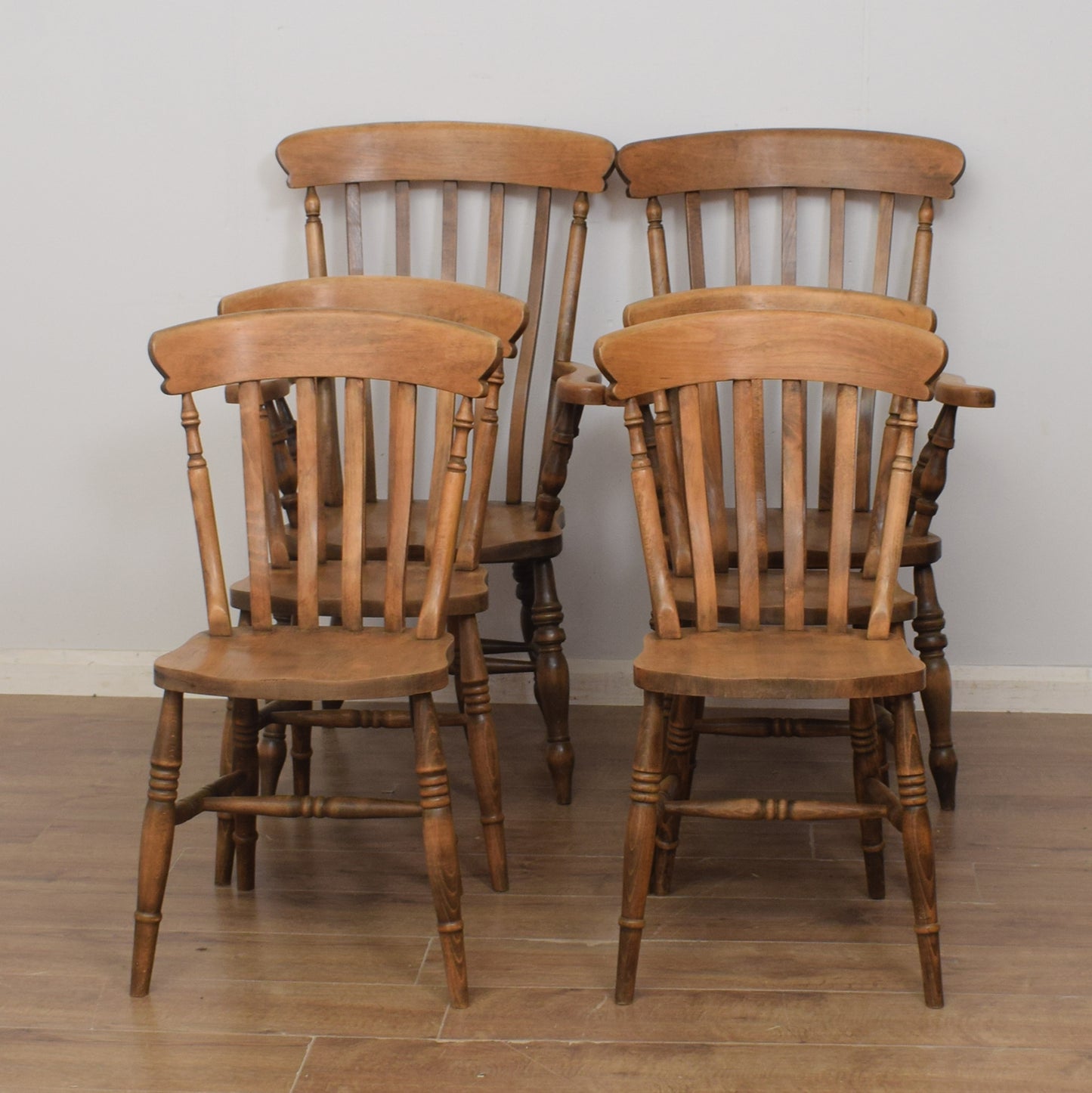 Farmhouse Style Table And Six Chairs