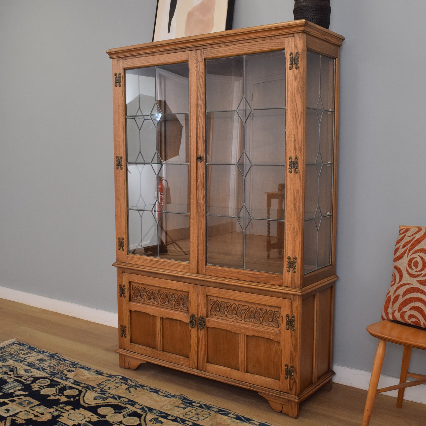 Glazed 'Old Charm' Display Cabinet
