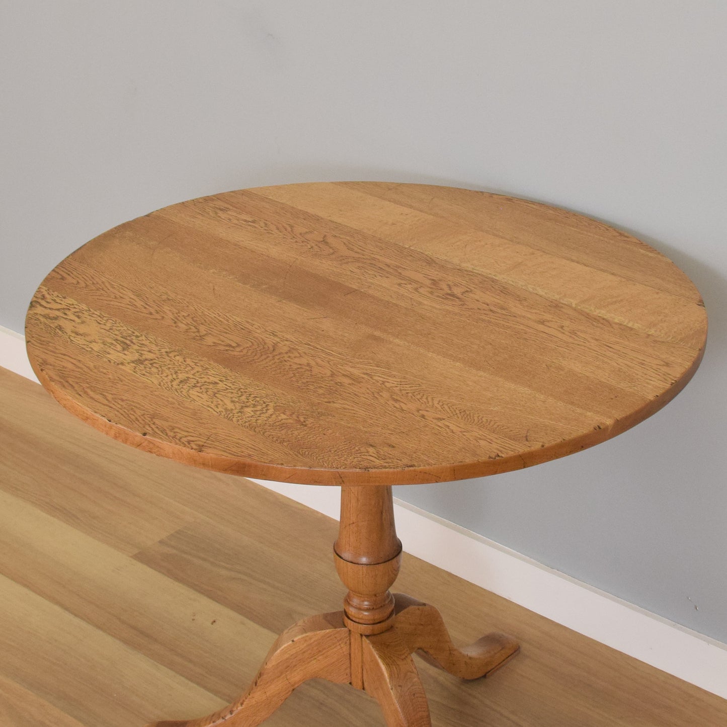 Rustic Oak Tilt-Top Table