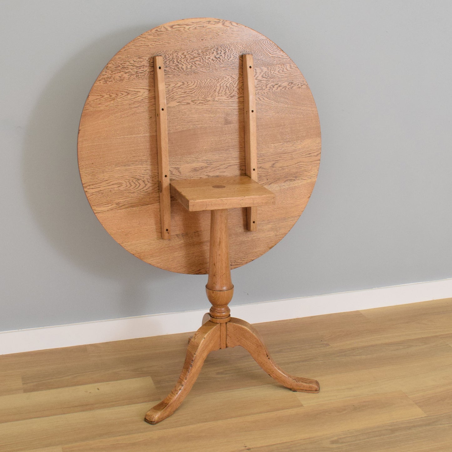 Rustic Oak Tilt-Top Table