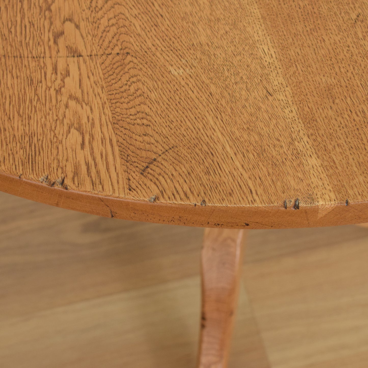 Rustic Oak Tilt-Top Table