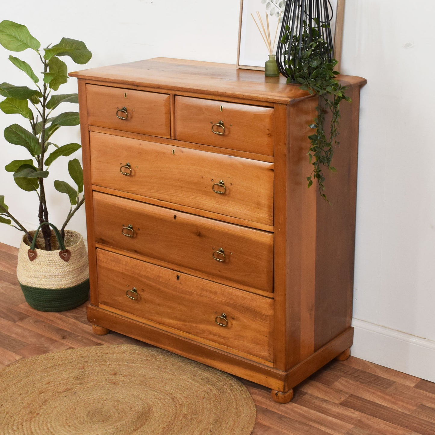 Restored Wild Cherry Chest of drawers