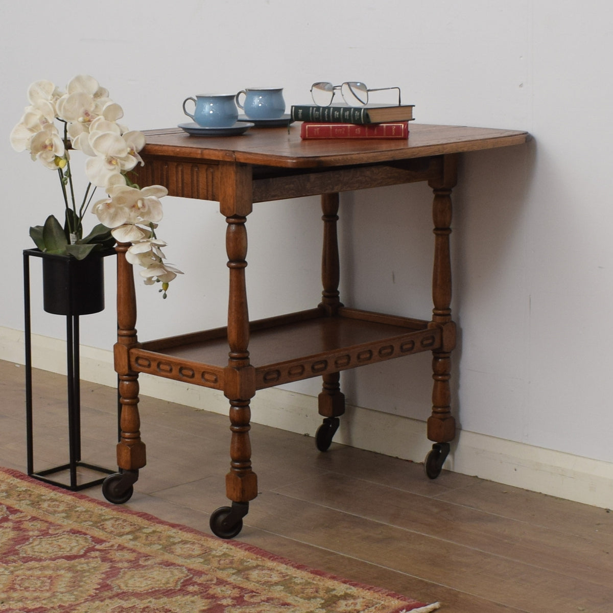 Restored Oak Tea Trolley