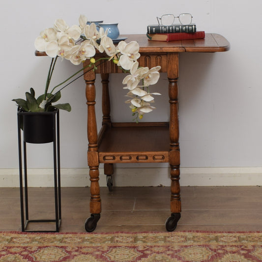 Restored Oak Tea Trolley
