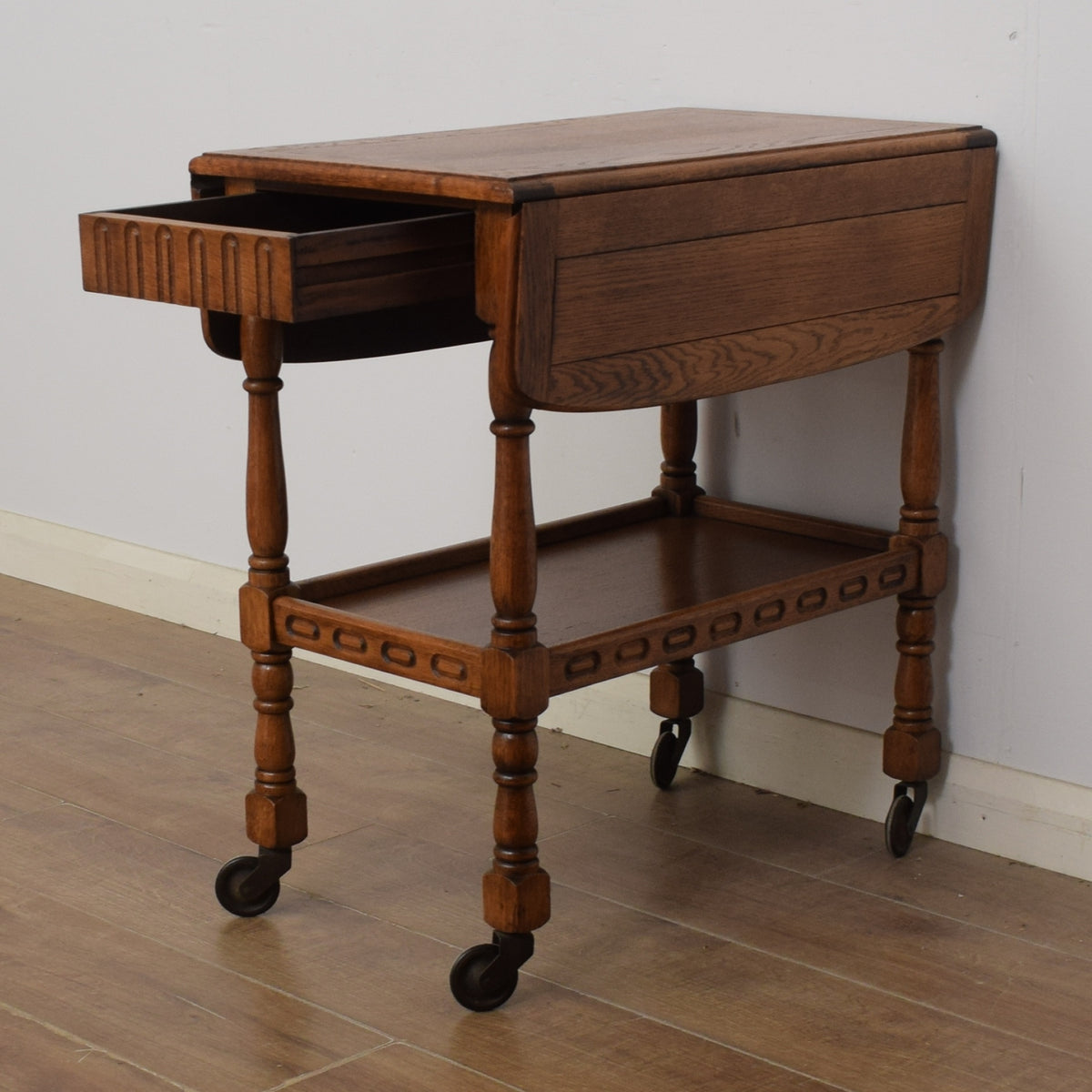 Restored Oak Tea Trolley
