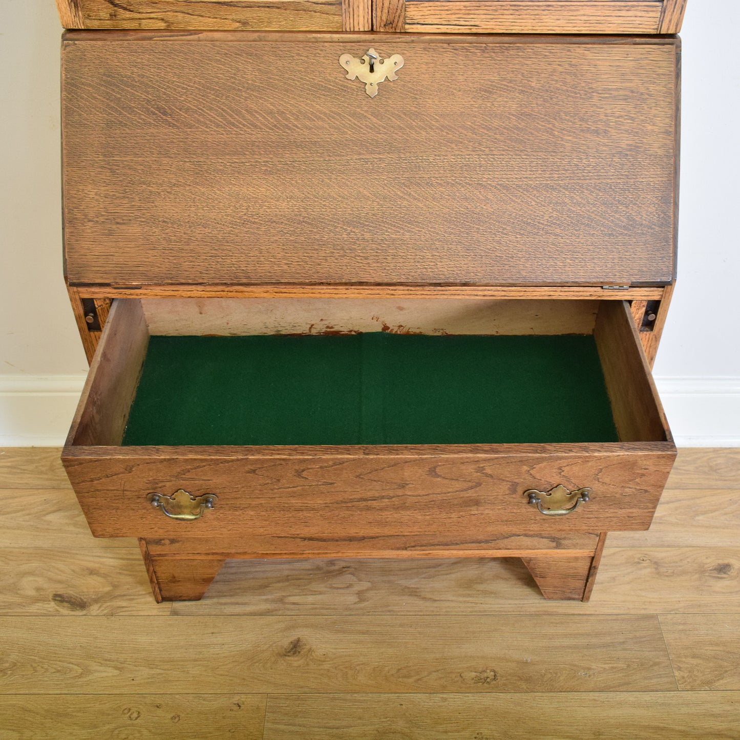 Oak Bookcase Bureau