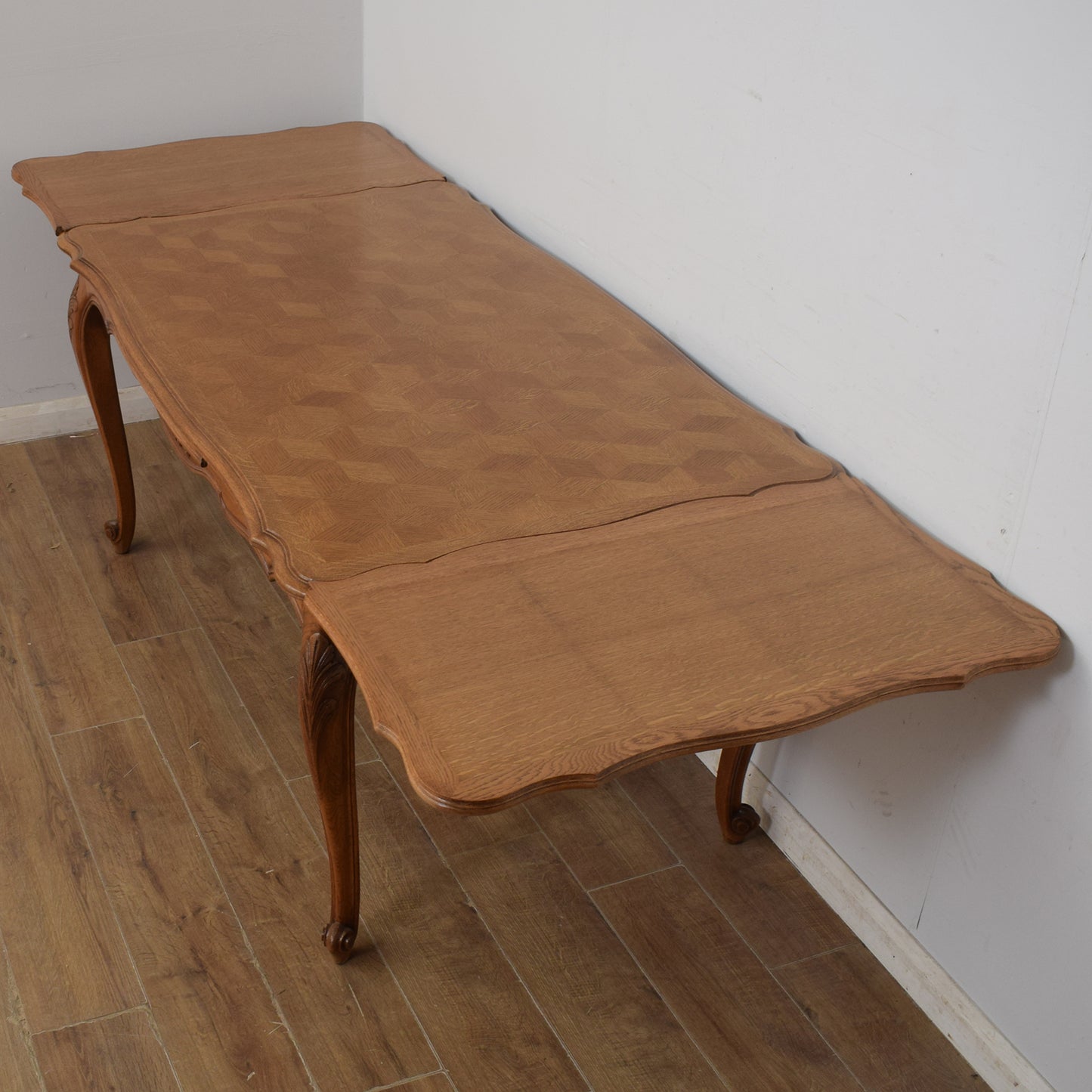 Restored French Dining Table & Six Chairs