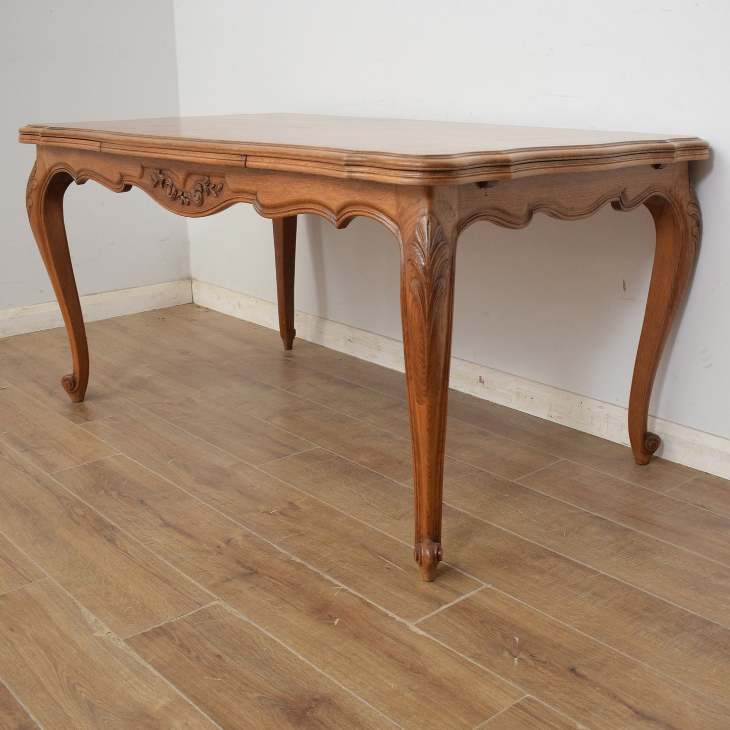 Restored French Dining Table & Six Chairs