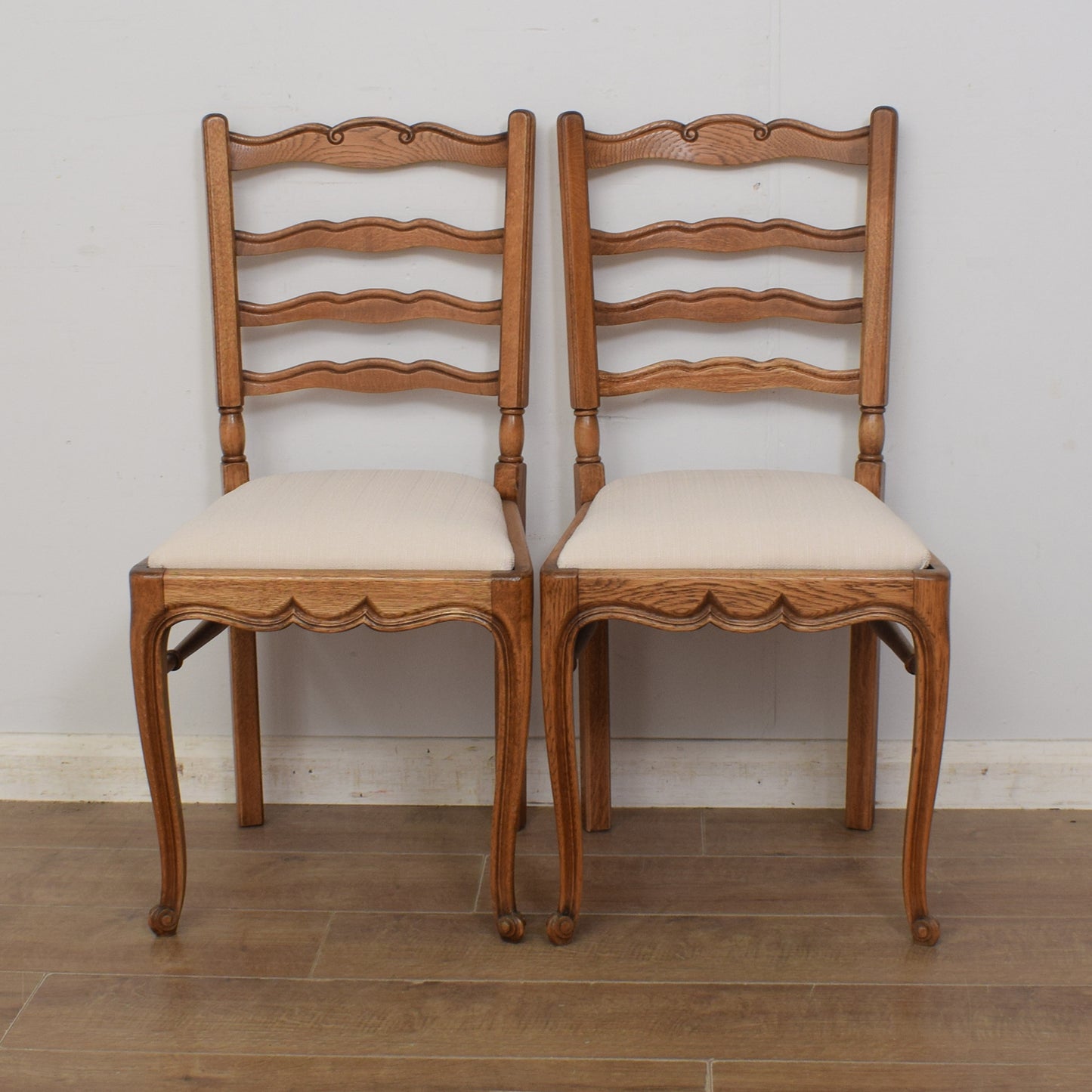 Restored French Dining Table & Six Chairs