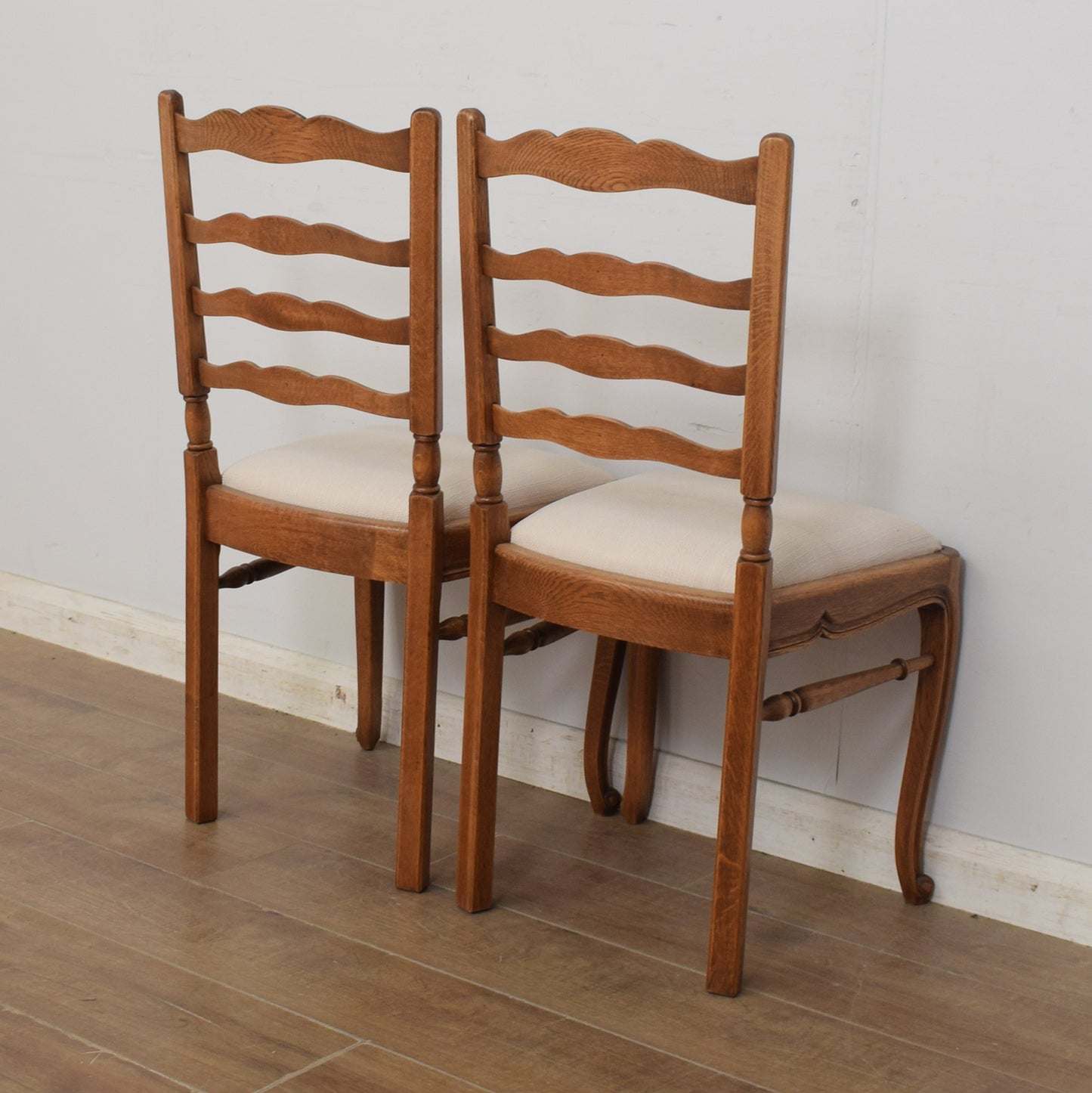 Restored French Dining Table & Six Chairs