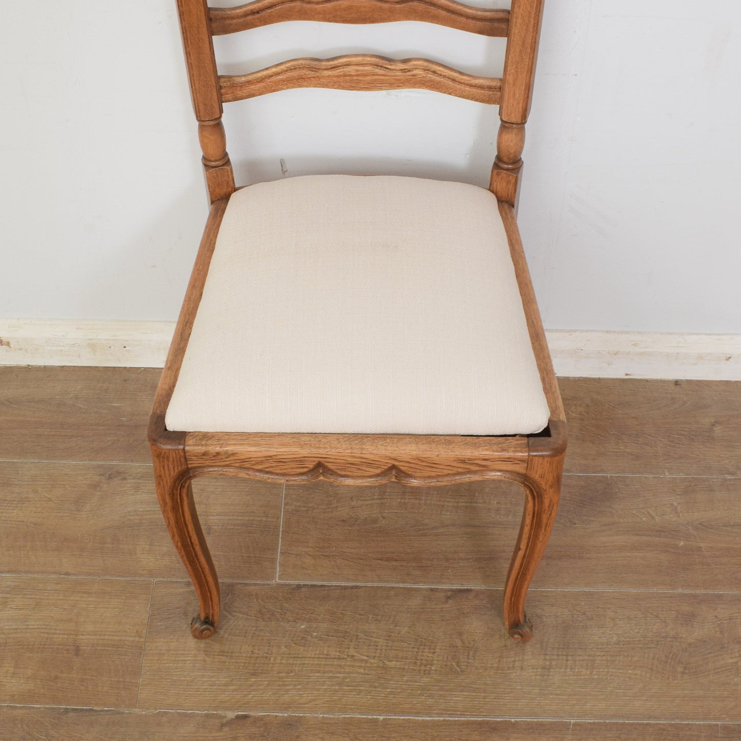 Restored French Dining Table & Six Chairs