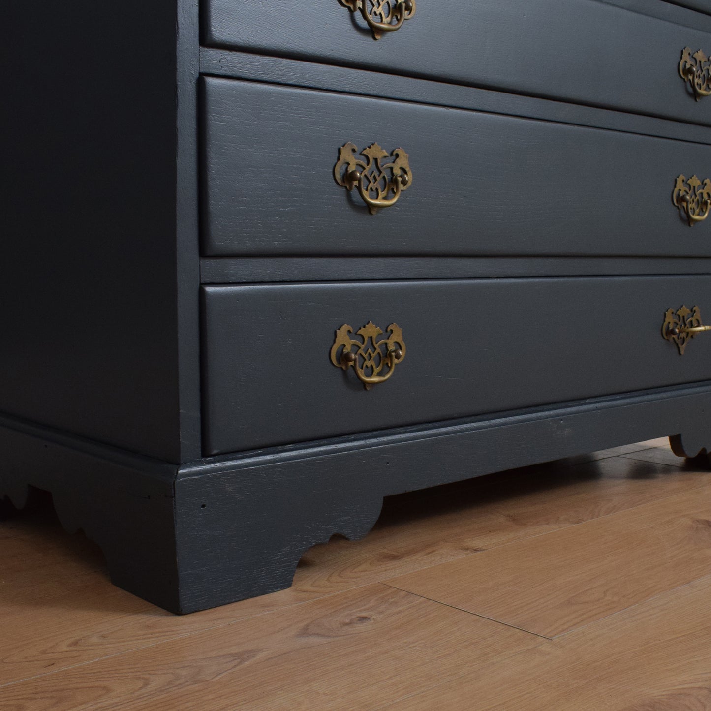 Large Oak Painted Bureau