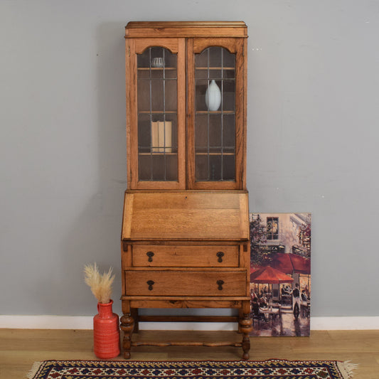 Restored Oak Bureau Bookcase