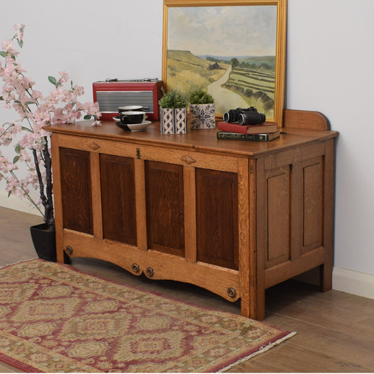 Oak Blanket Box