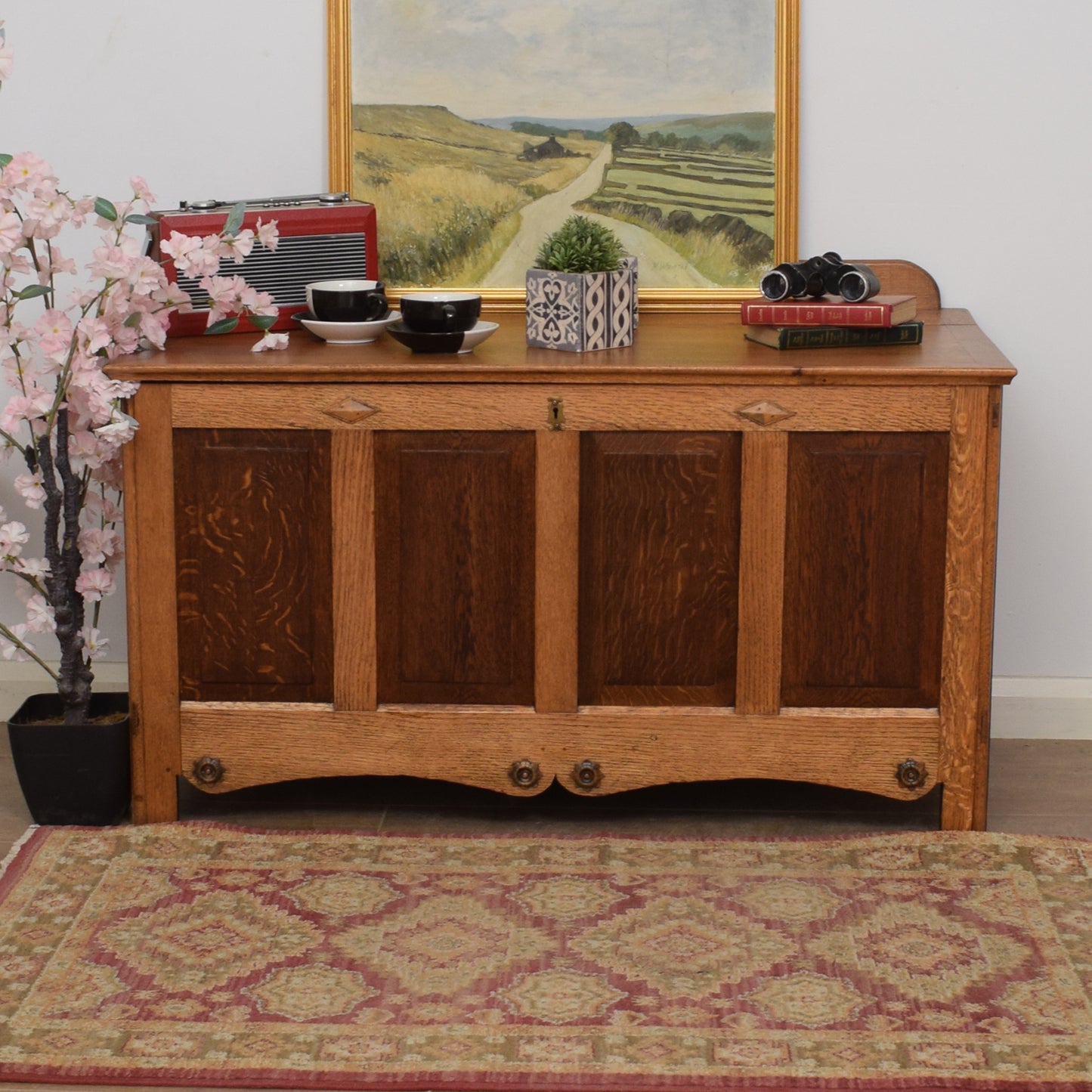 Oak Blanket Box