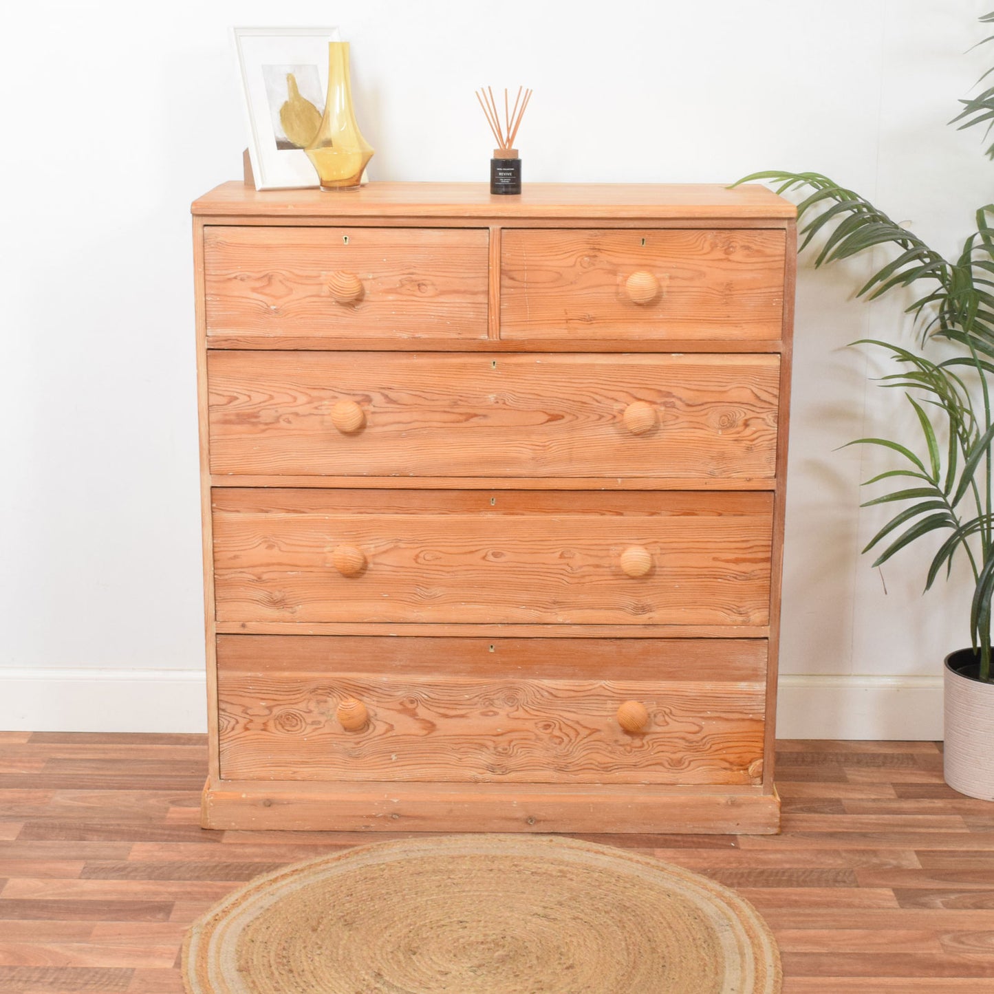 Rustic Pine Chest of Drawers