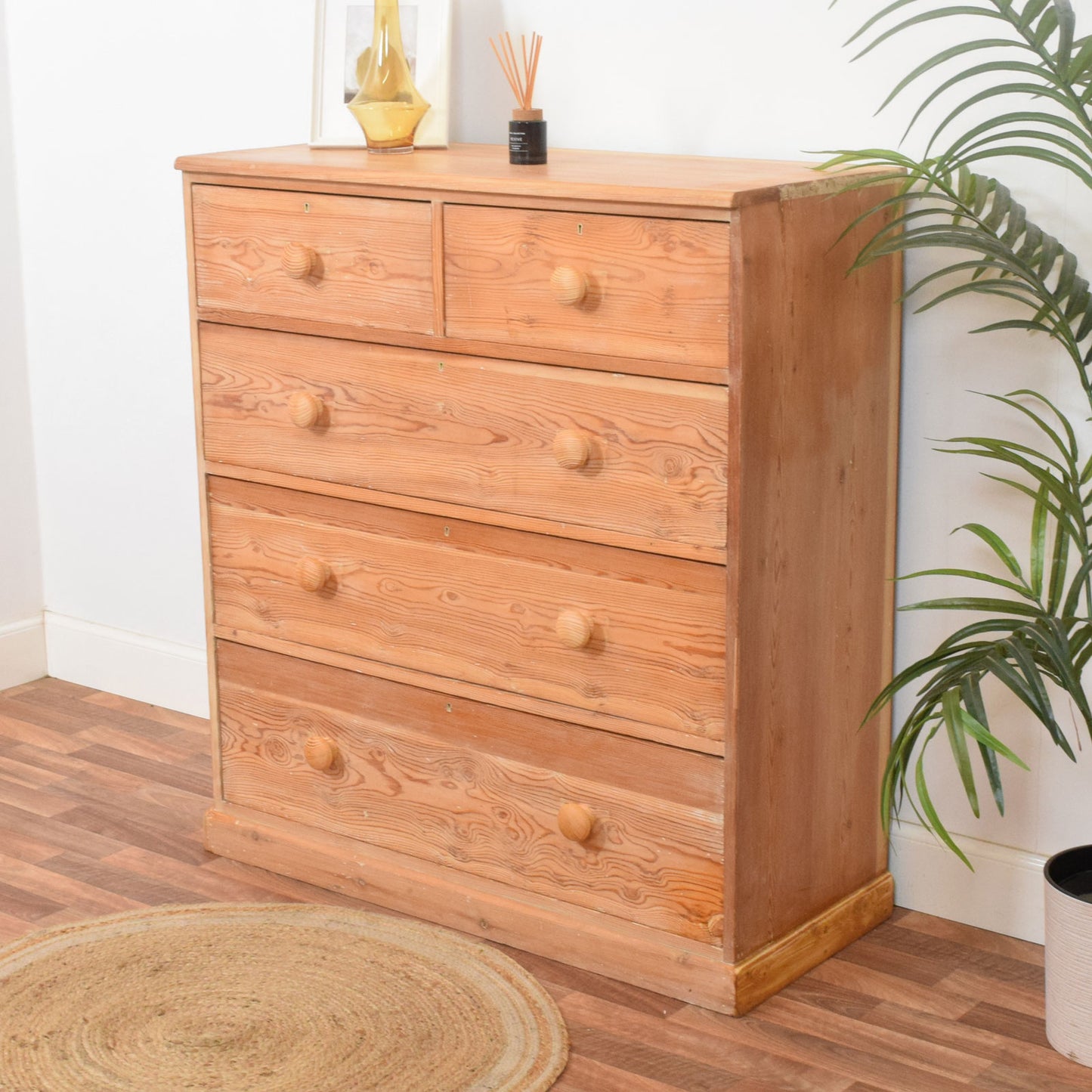 Rustic Pine Chest of Drawers