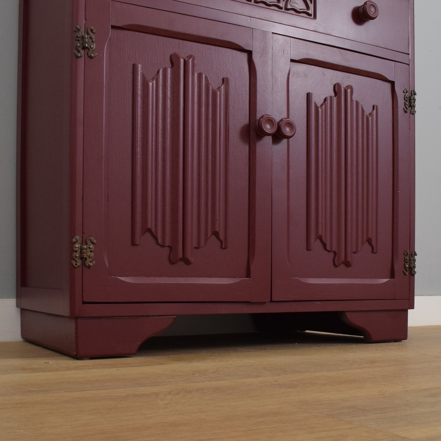 Painted Linenfold Bureau