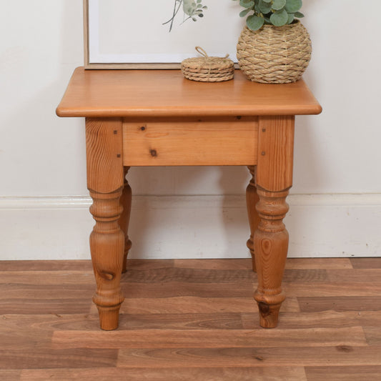 Rustic Pine Side Table