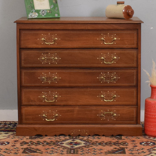Mahogany Inlay Chest of Drawers