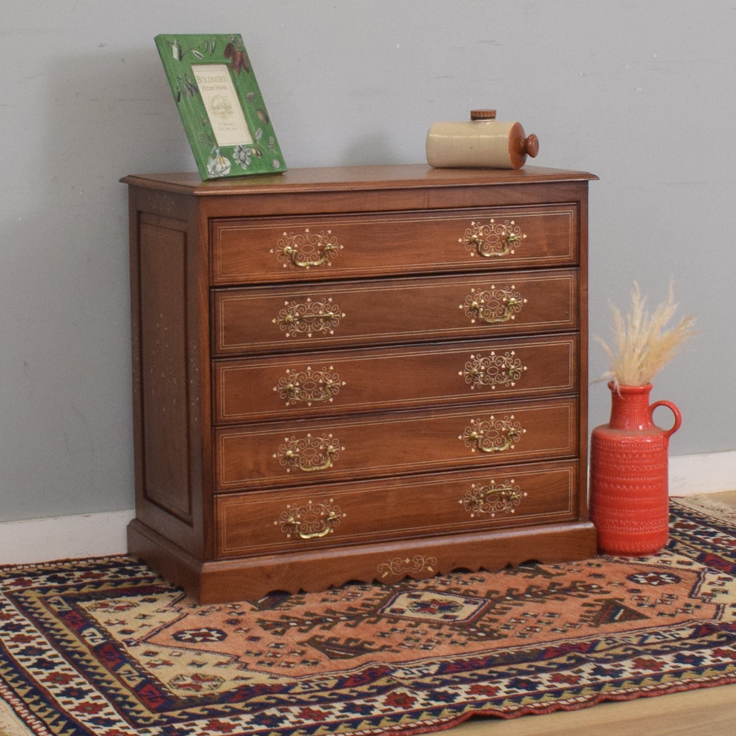 Mahogany Inlay Chest of Drawers