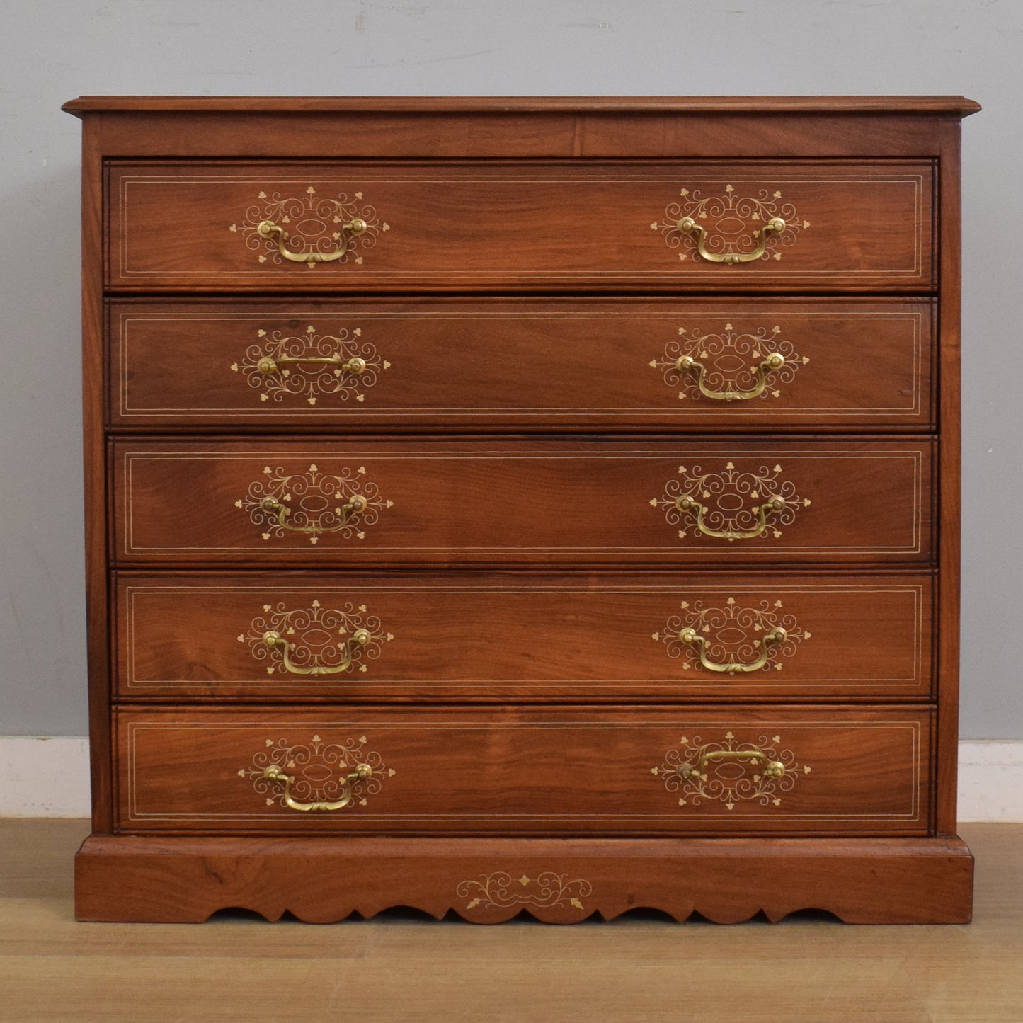 Mahogany Inlay Chest of Drawers