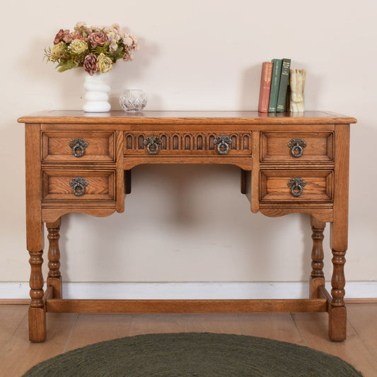 Vintage Leather Top Desk