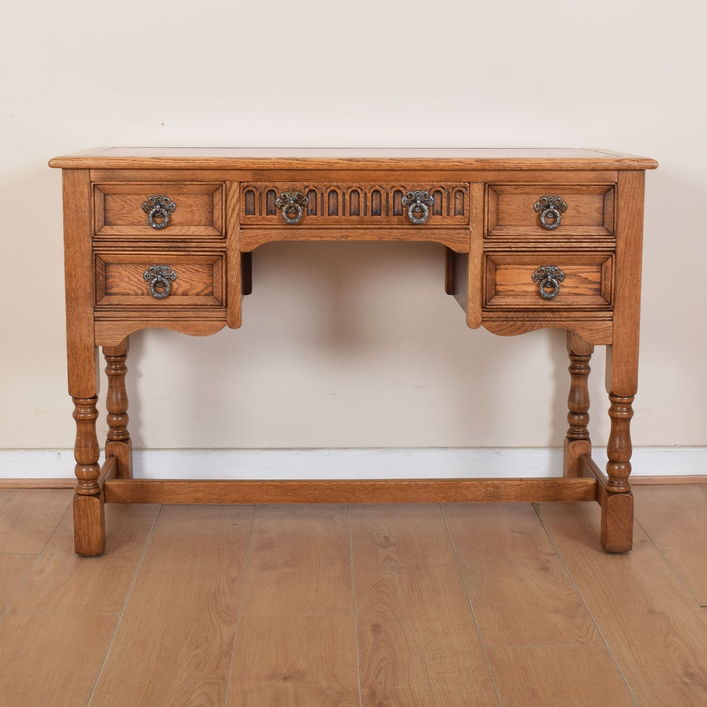 Vintage Leather Top Desk