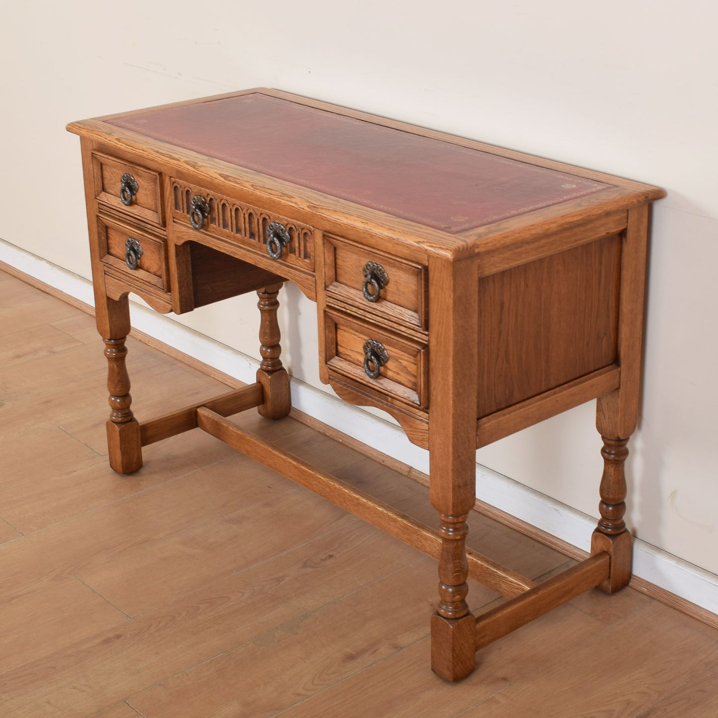 Vintage Leather Top Desk