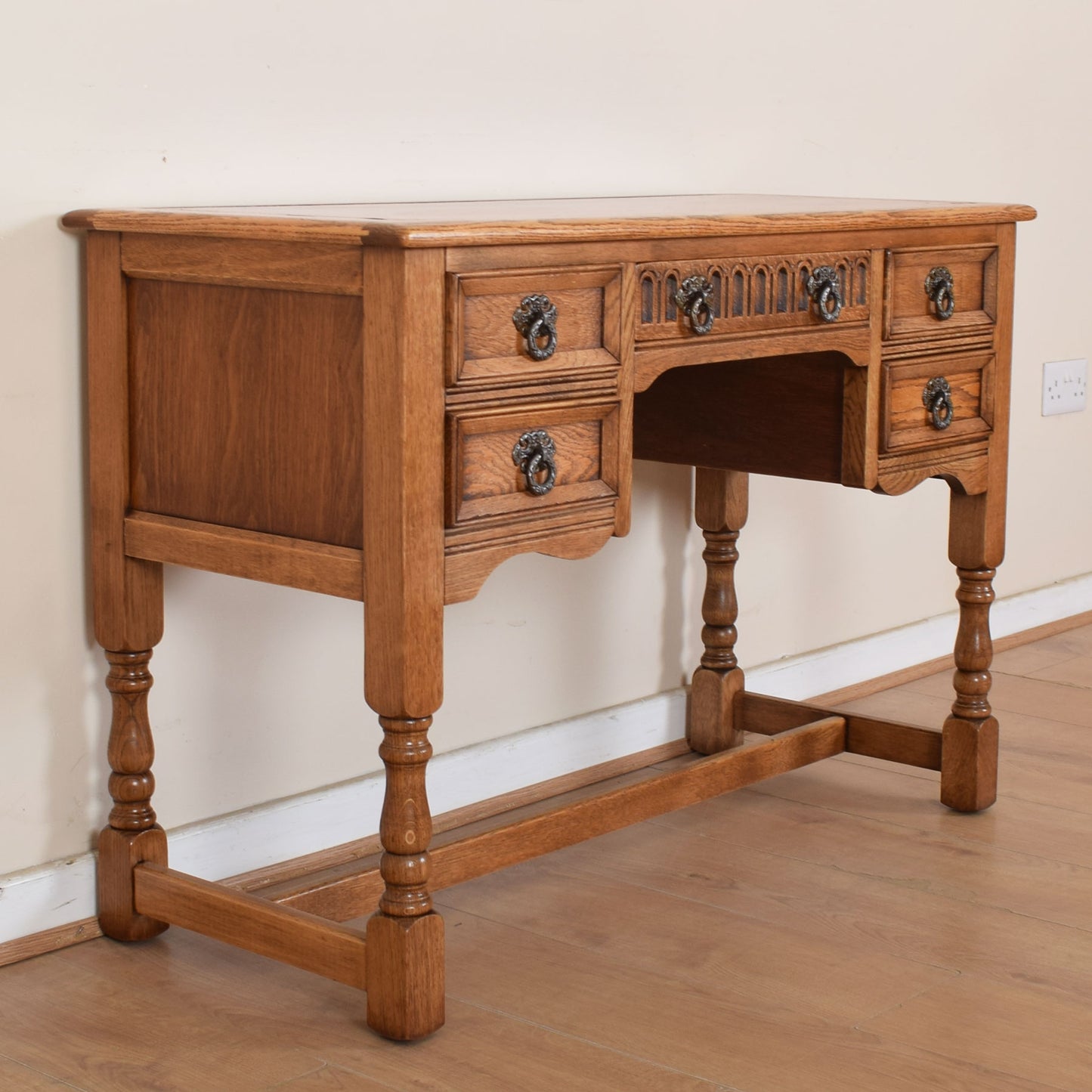Vintage Leather Top Desk
