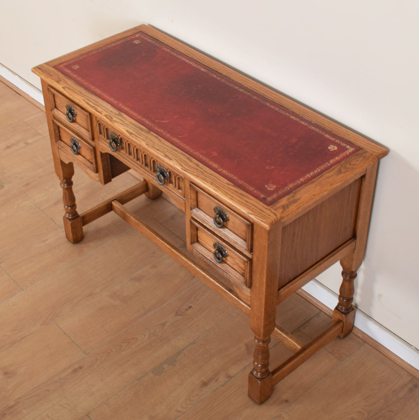 Vintage Leather Top Desk