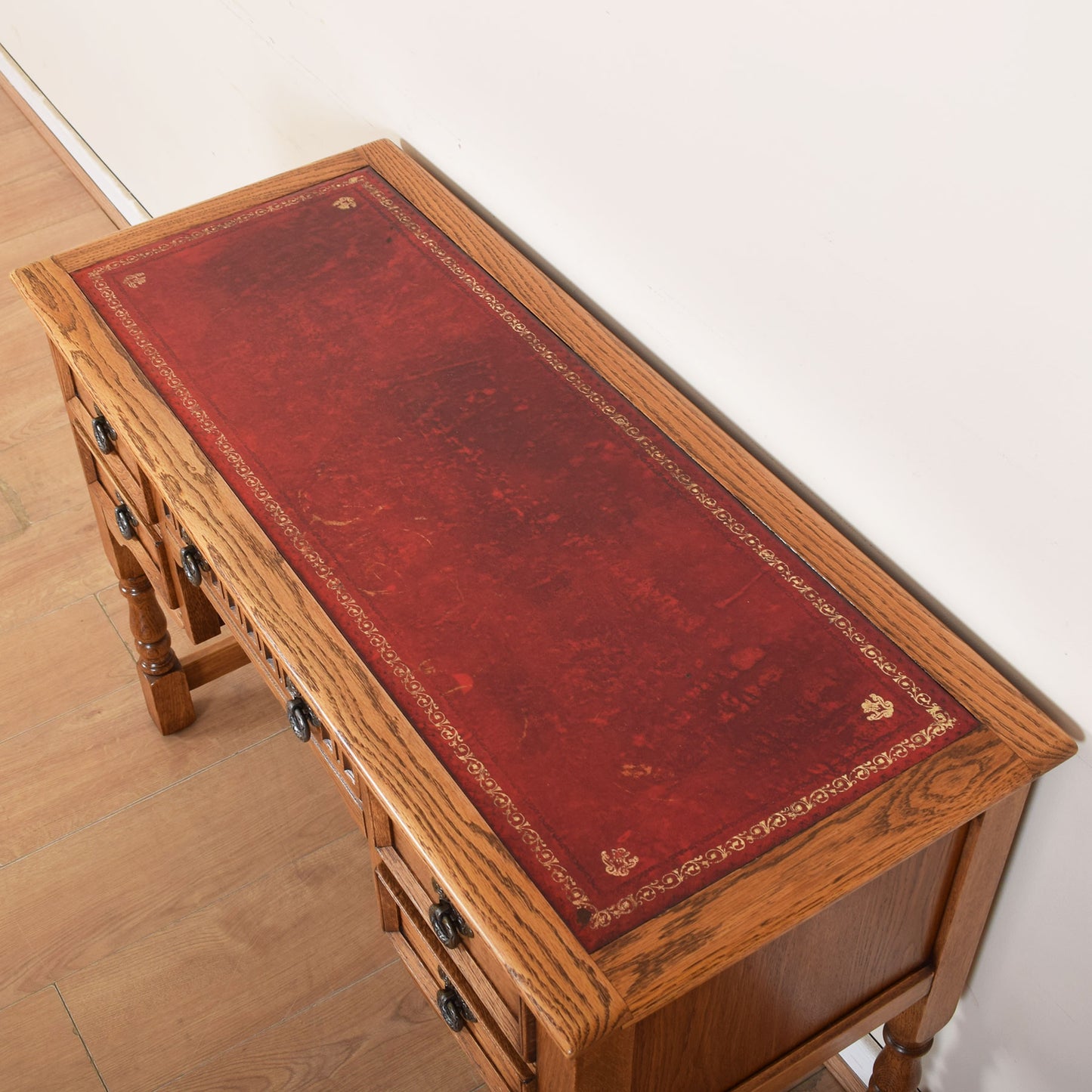 Vintage Leather Top Desk