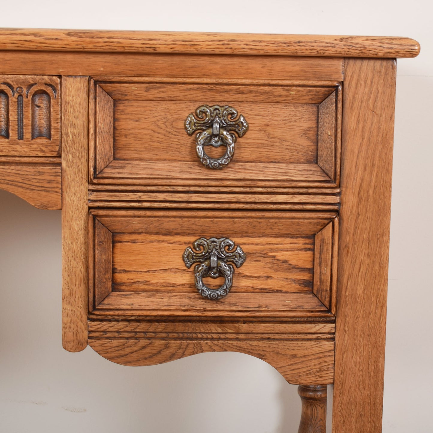 Vintage Leather Top Desk