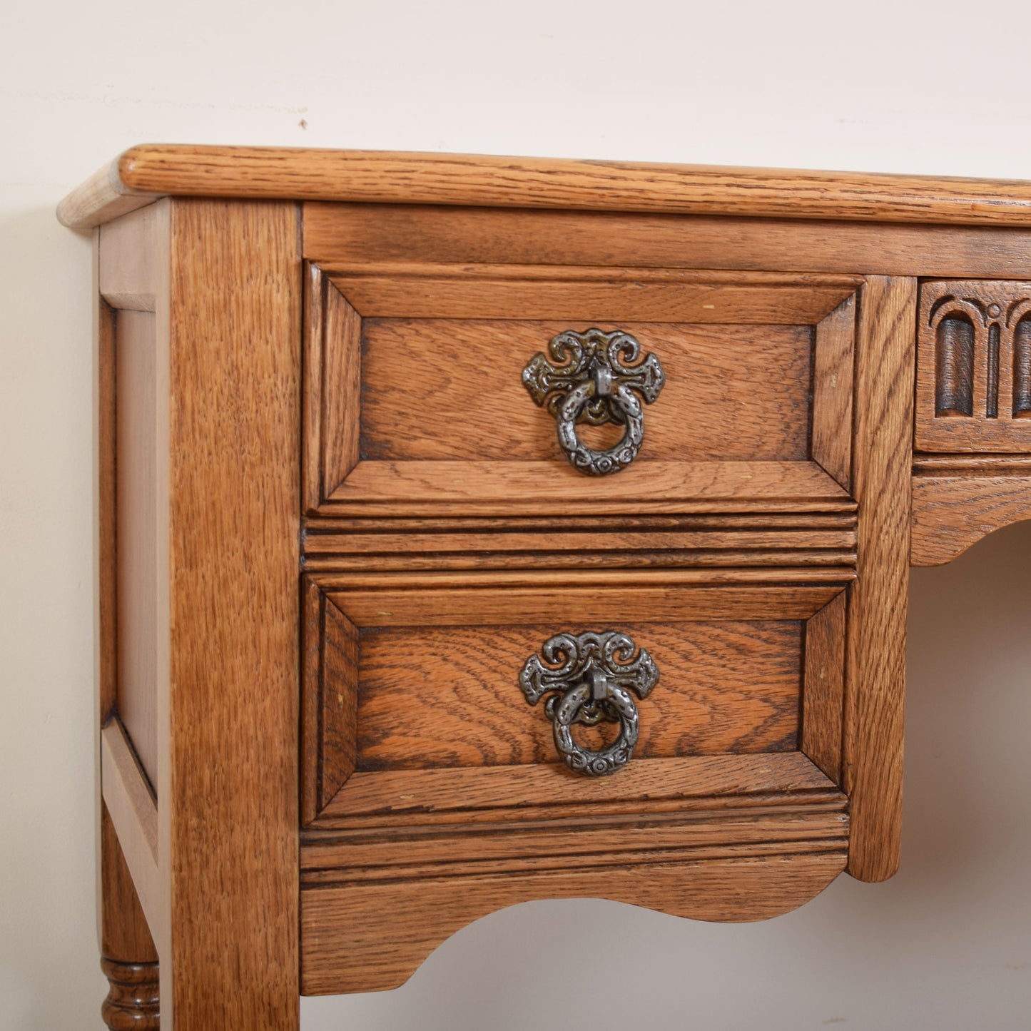 Vintage Leather Top Desk