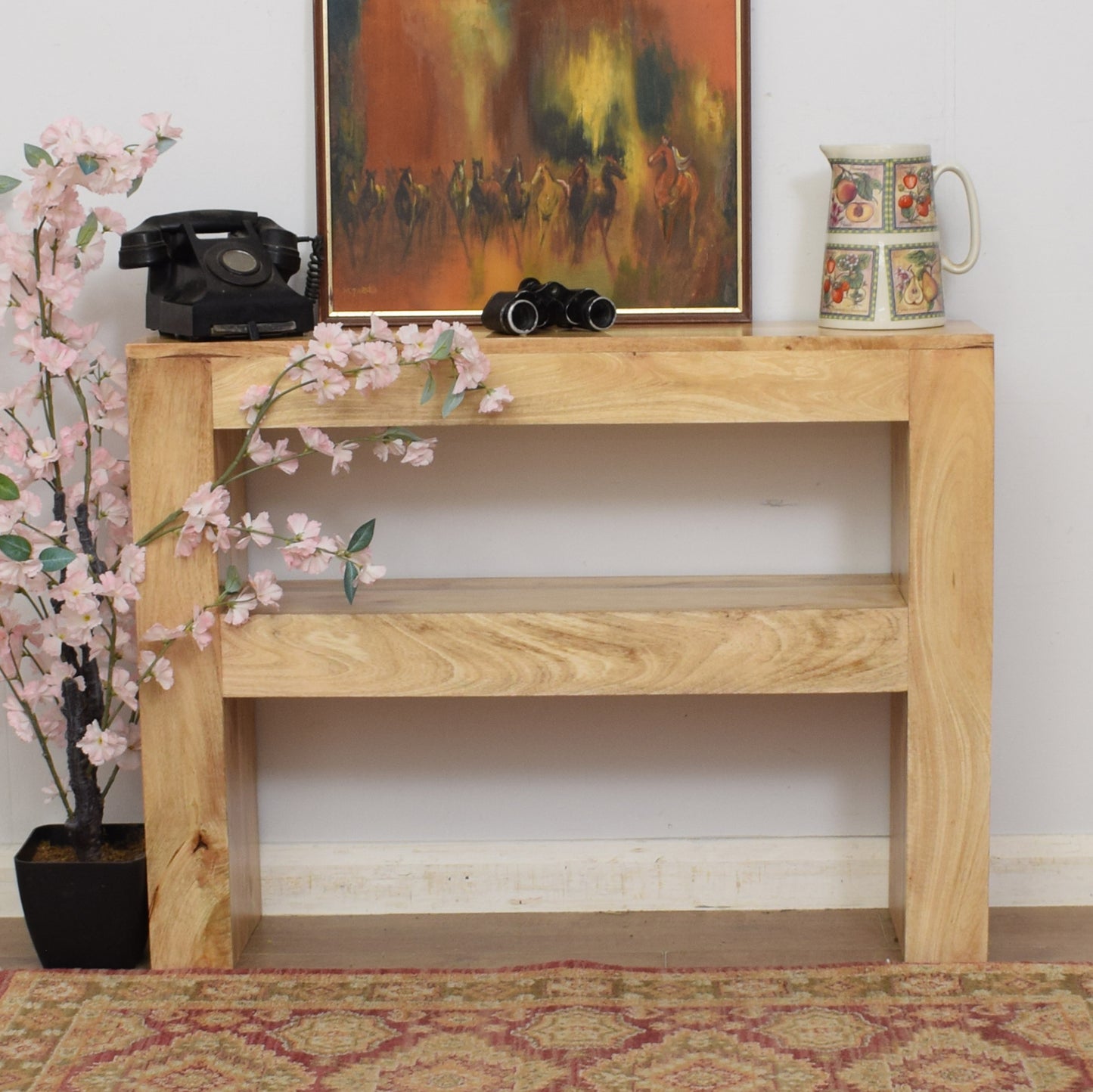 Modern Oak Console Table