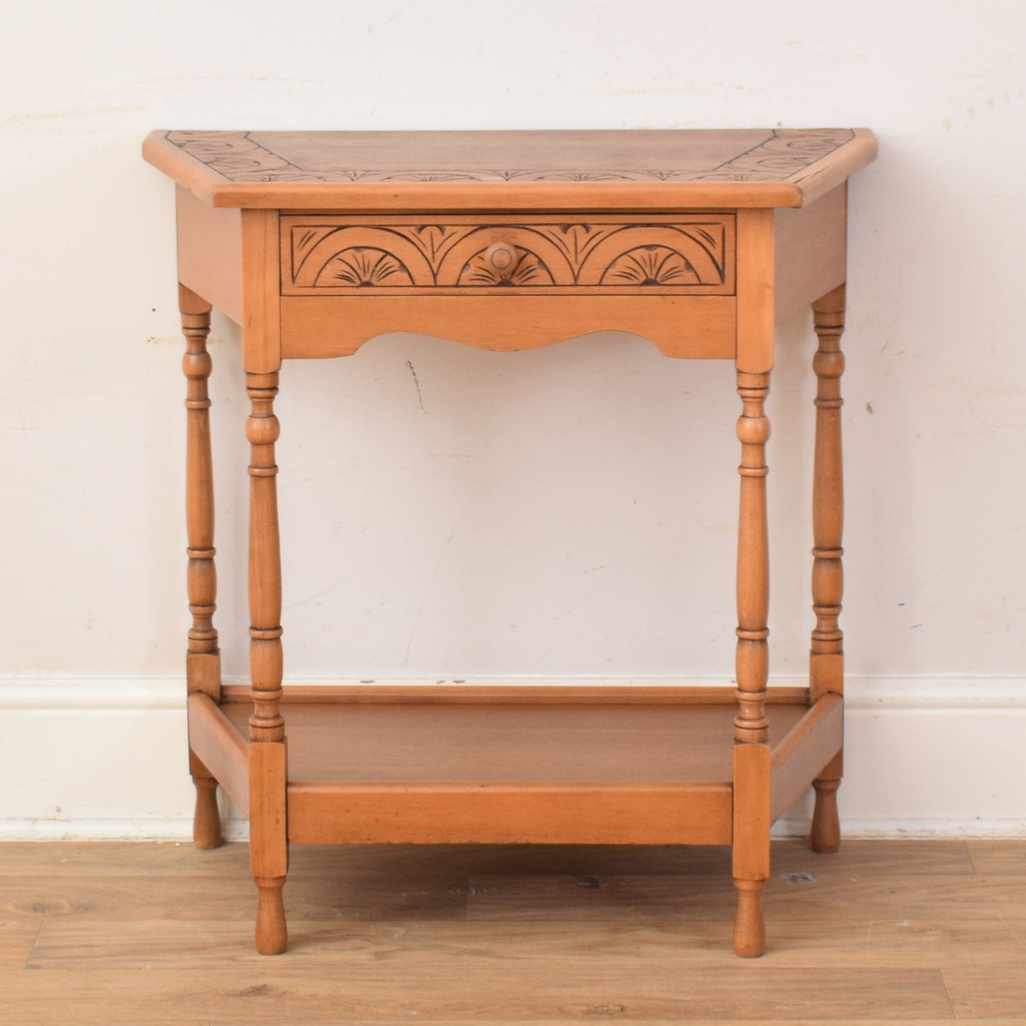 Oak Veneer Hall Table