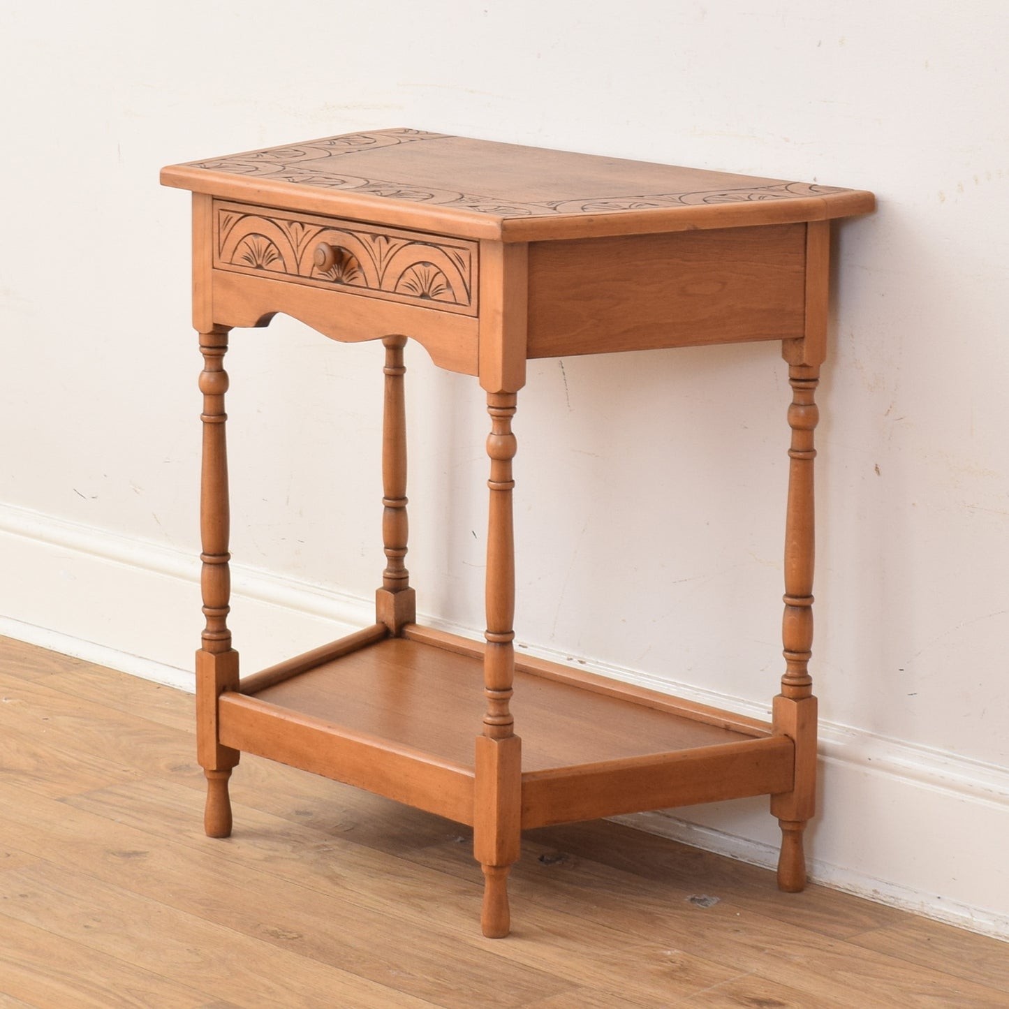 Oak Veneer Hall Table