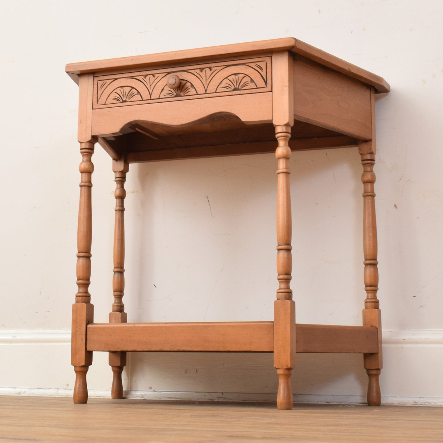 Oak Veneer Hall Table