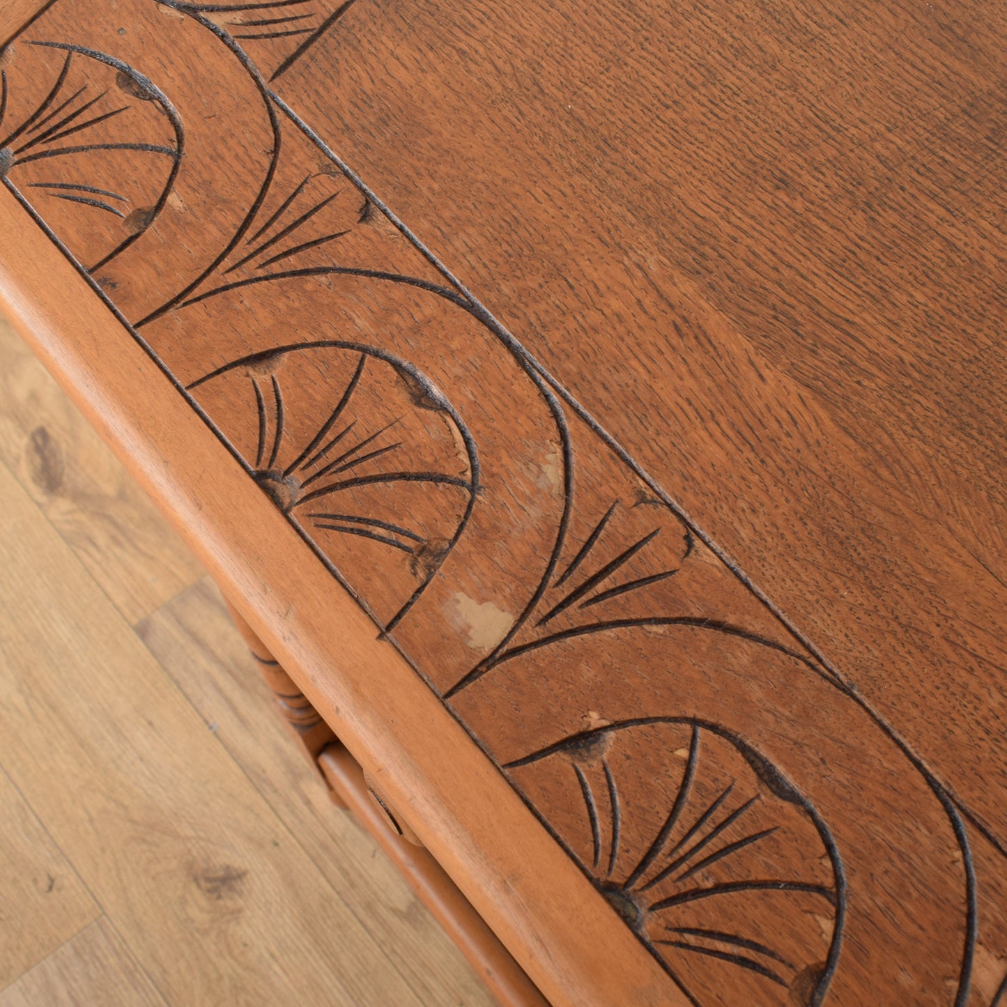 Oak Veneer Hall Table
