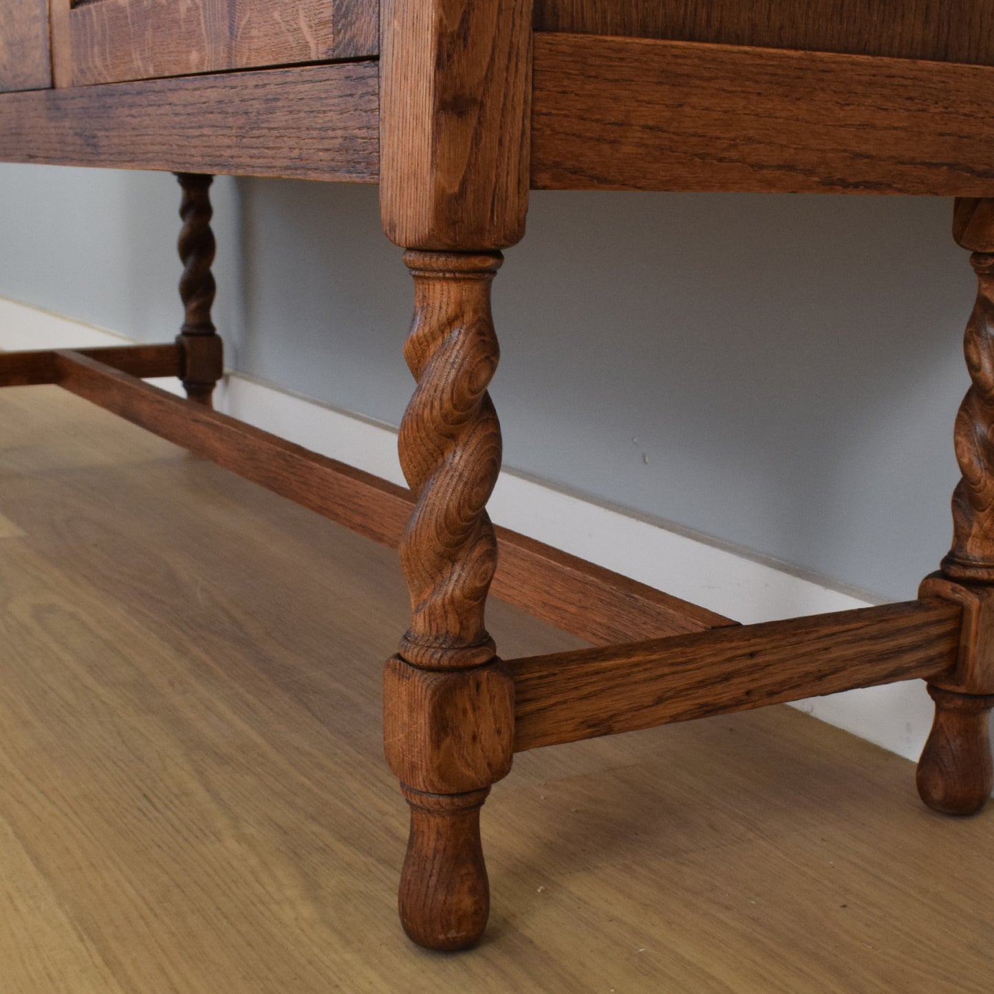 Oak Mirrored Sideboard