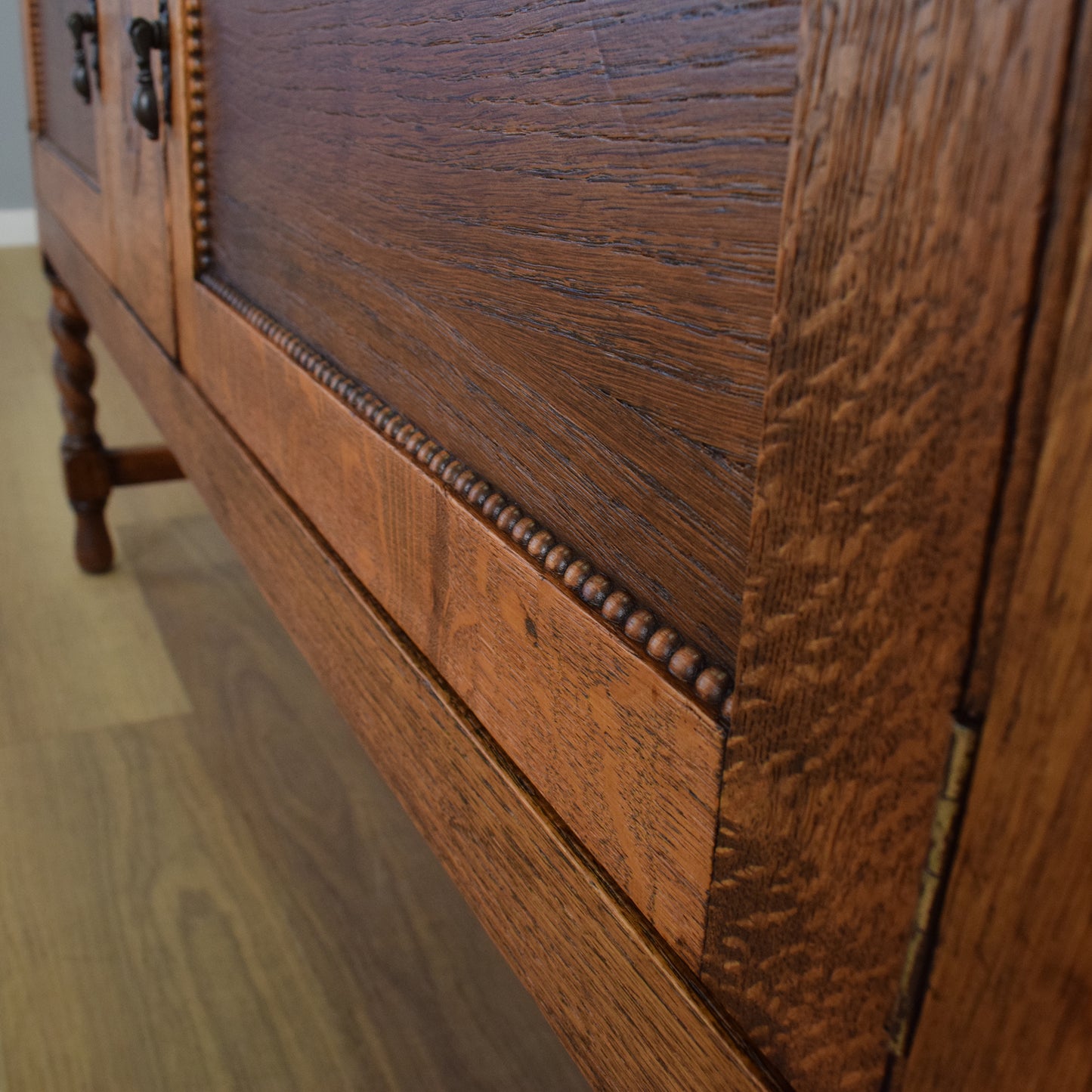 Oak Mirrored Sideboard