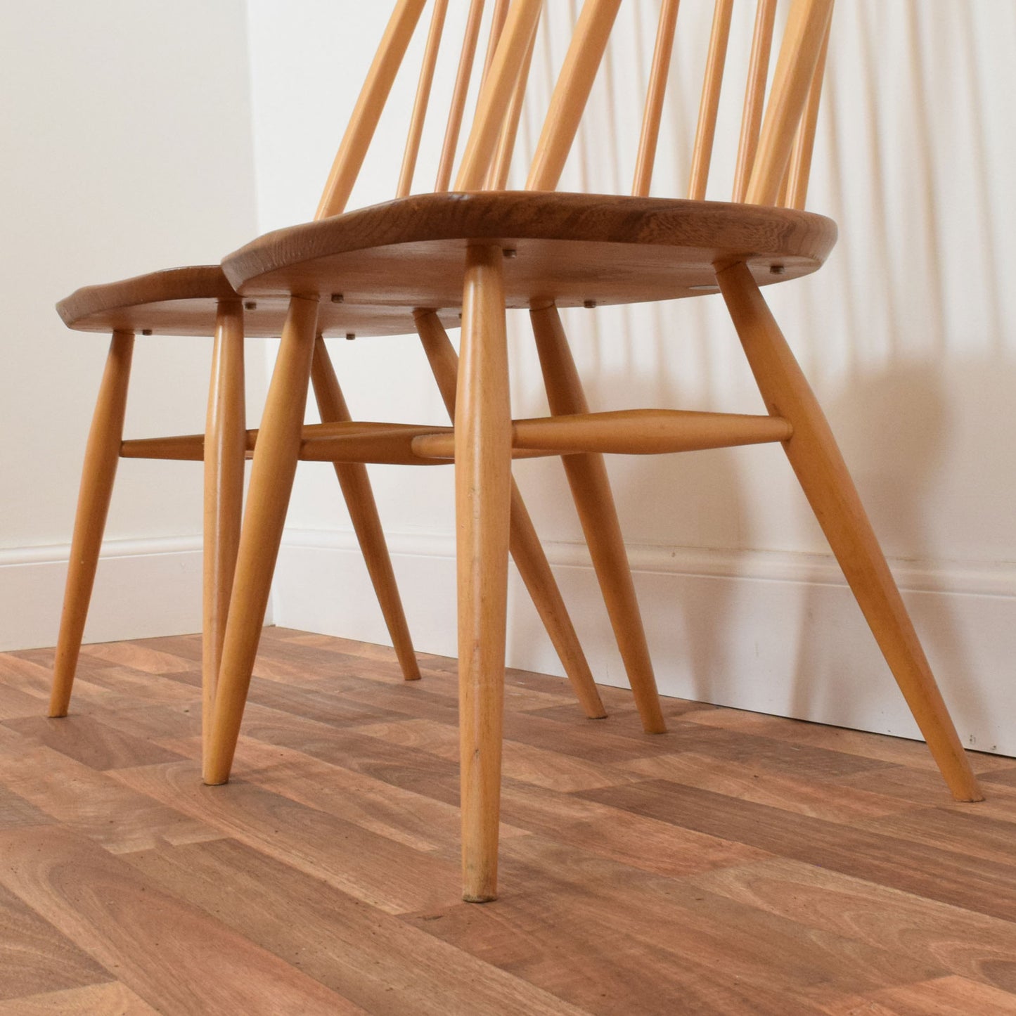Ercol Drop Leaf Table and Two Chairs