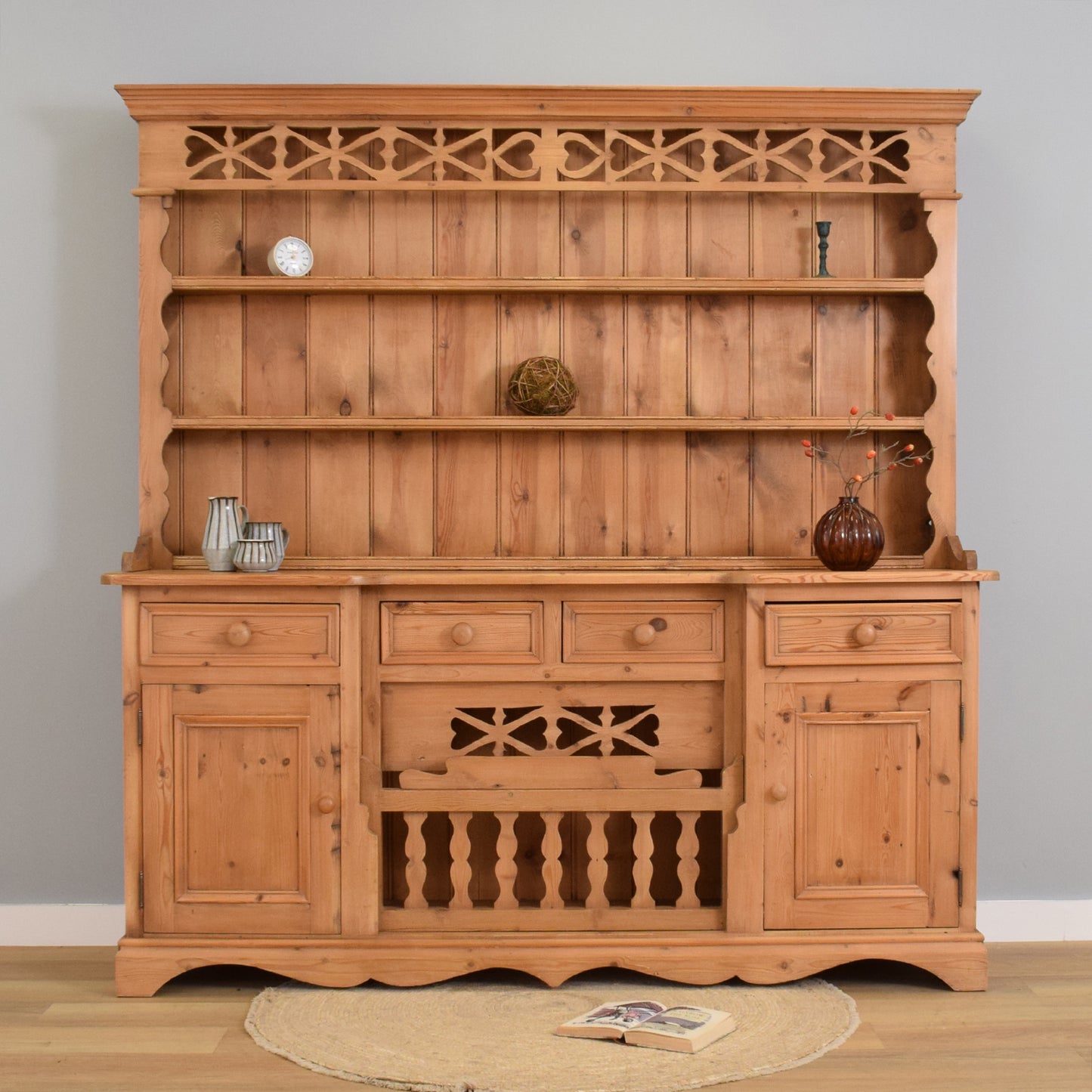 Large Rustic Pine Dresser